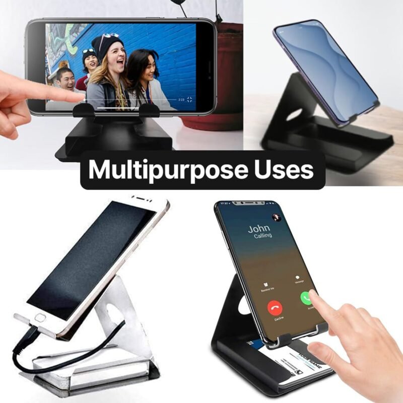 Small Desktop Mobile Phone Stand – Compact Hands-Free Holder
