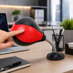 Inflatable Desktop Punching Bag � Stress Relief & Reflex Training