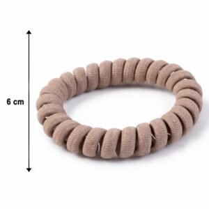 Soft Stretchable Spiral Coil Hair Band � No Crease & Gentle Hold