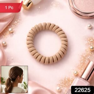 Soft Stretchable Spiral Coil Hair Band � No Crease & Gentle Hold