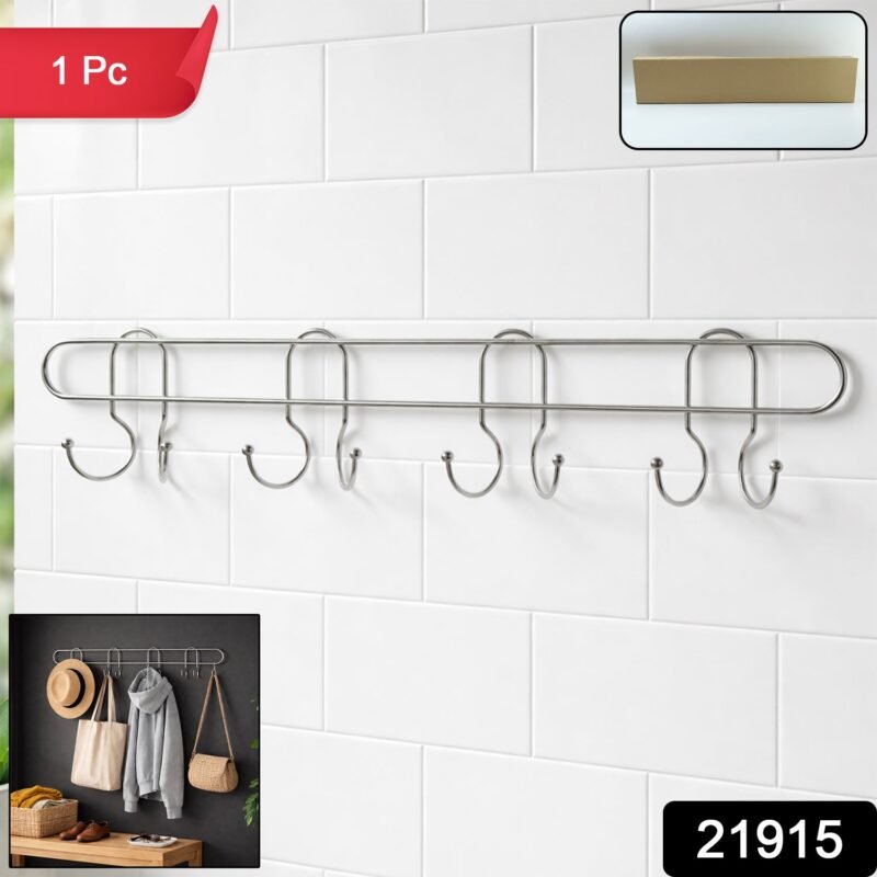 08-hanger.jpg Heavy Duty Wall Mounted Hook Rack – Durable Stainless Steel Organizer