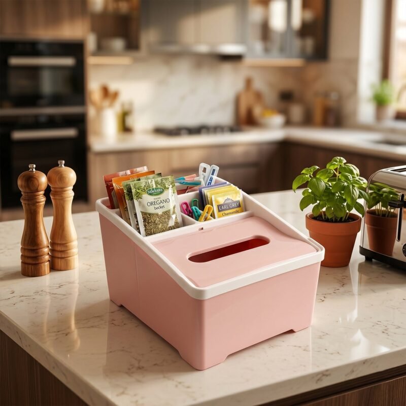 08_3df8c283-c062-4a2d-aeb3-13ee2f4d3a79.jpg Plastic Multipurpose Storage Organizer Box � Space-Saving & Durable