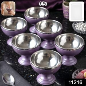 Stainless Steel Dessert Bowl Set – Elegant & Durable Serving Cups