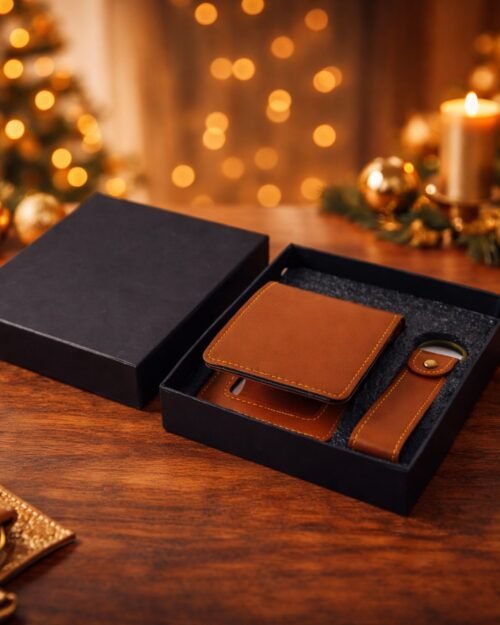 Men’s Wallet with Detachable Keychain – Compact & Durable Design