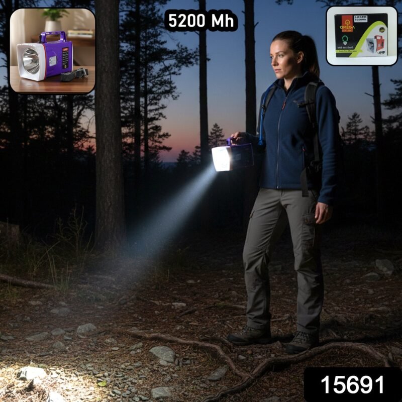 Rechargeable LED Laser Torch – High Power Long Range Emergency Light