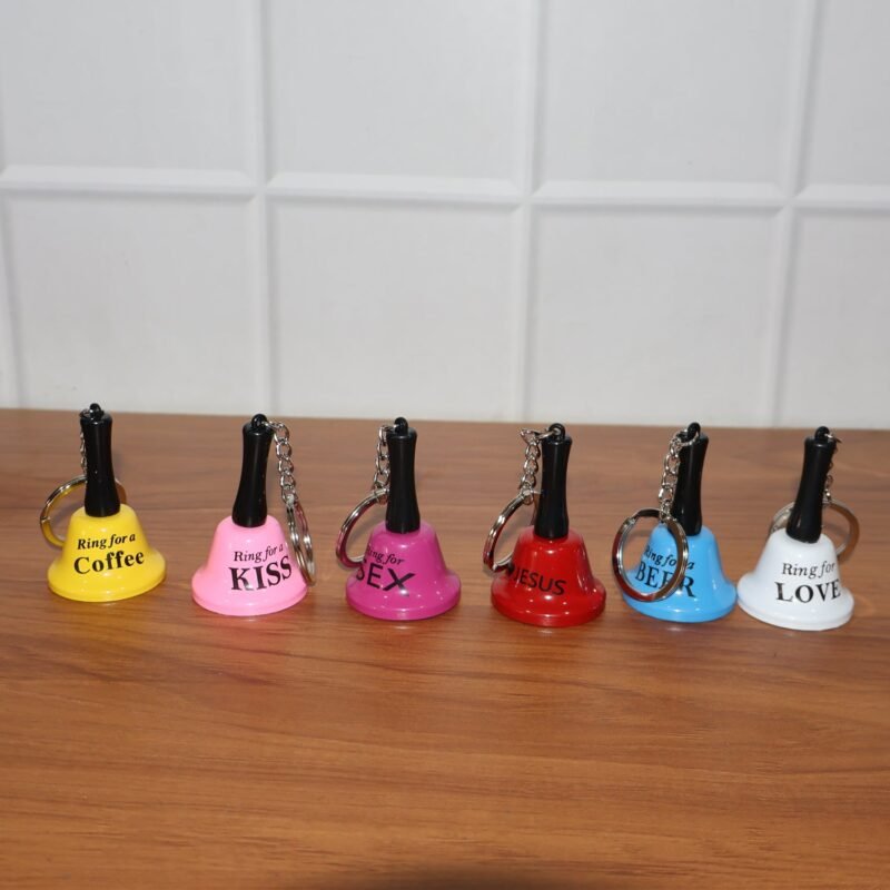 Mini Hand Bell Keychain – Fun Party & Bar Accessory