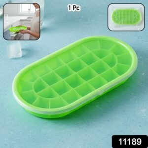 Oval Silicone Ice Cube Tray – Easy Release & Odor-Free Storage