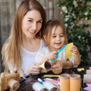 Child-Safe Plastic Safety Scissors – Rounded Tips for Kids' Crafts