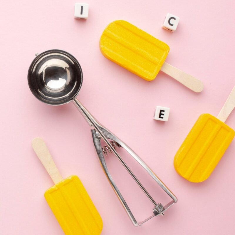 08_scoop.jpg Ice Cream Scoop – Stainless Steel Trigger Release, 70 ML Capacity