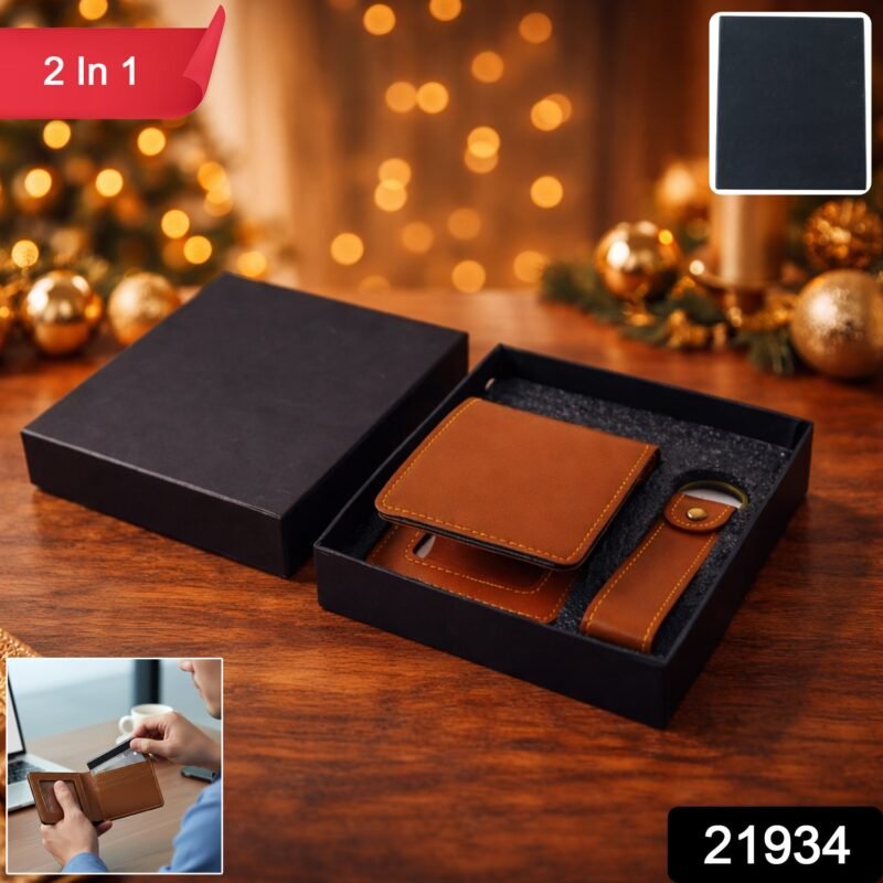 Men’s Wallet with Detachable Keychain – Compact & Durable Design