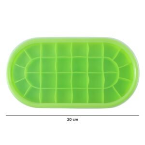 Oval Silicone Ice Cube Tray – Easy Release & Odor-Free Storage