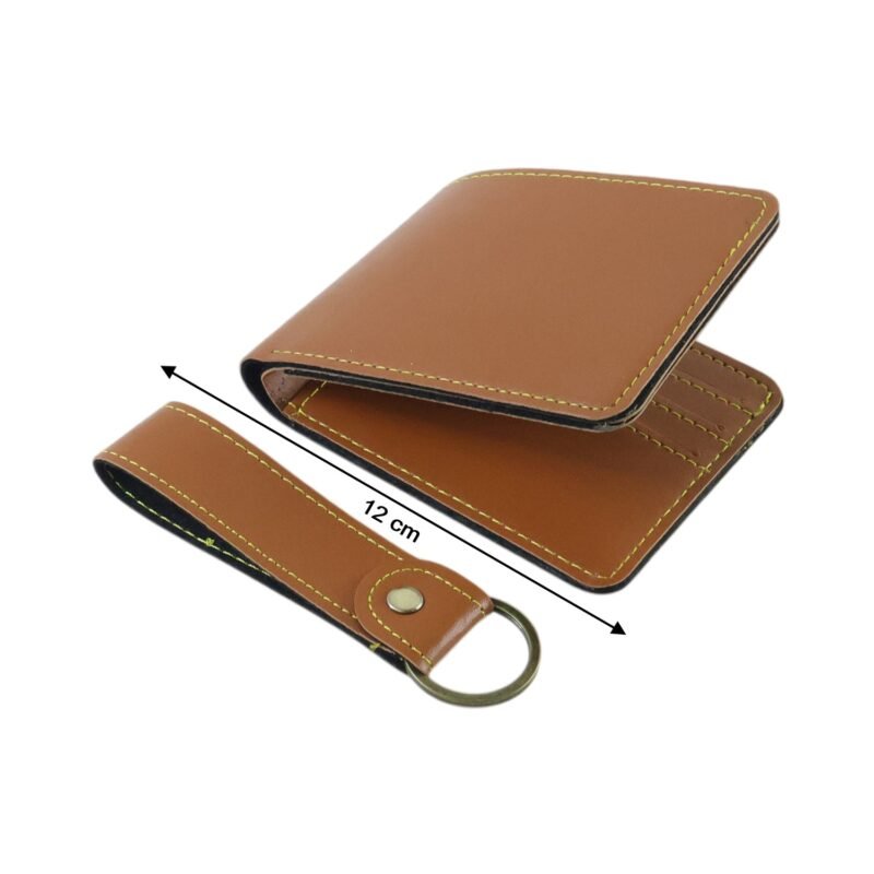 Men’s Wallet with Detachable Keychain – Compact & Durable Design