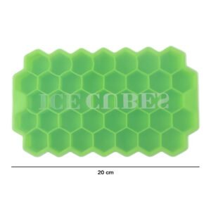 Honeycomb Silicone Ice Cube Tray with Lid – Hexagon Shape Design