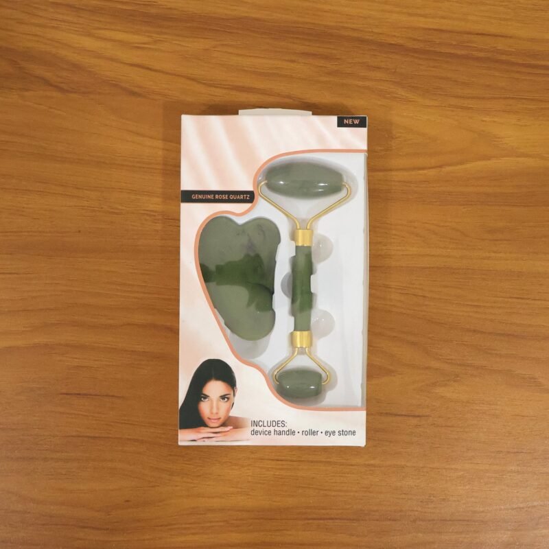 Jade Face Roller & Gua Sha Set – Skin Care & Relaxation Tool