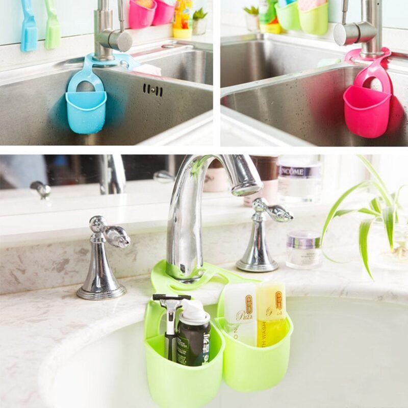 Double Layer Sink Storage Basket � Space-saving & Adjustable