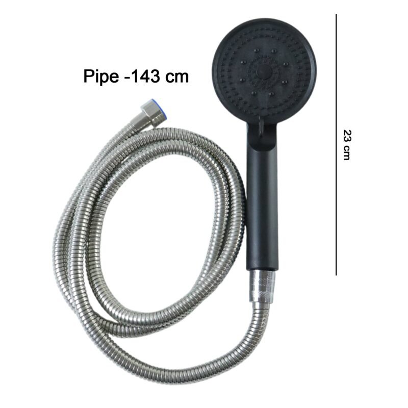 Handheld Shower Head – Flexible Stainless Steel Hose for Easy Use
