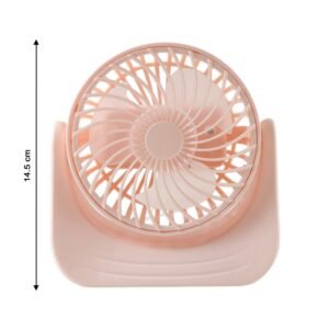 Silent Mini Desk Fan – Rechargeable, Adjustable Tilt & USB