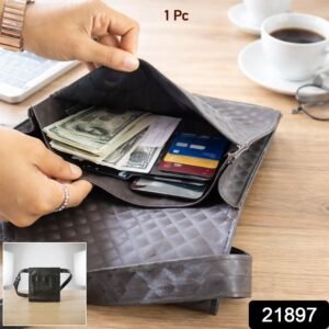Quilted Crossbody Sling Bag – Stylish Adjustable Strap for Men & Women