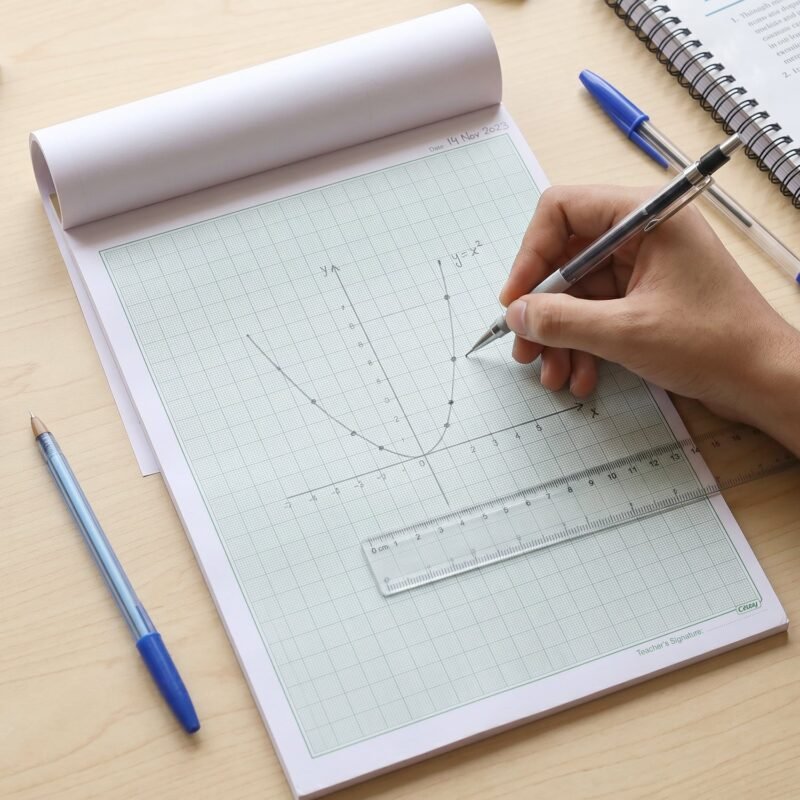 A4 Graph Paper Pad � Precise 1mm Square Grid for Technical & Academic Use