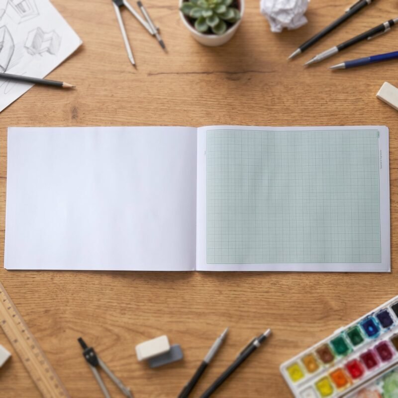 A4 Graph Paper Pad � Precise 1mm Square Grid for Technical & Academic Use