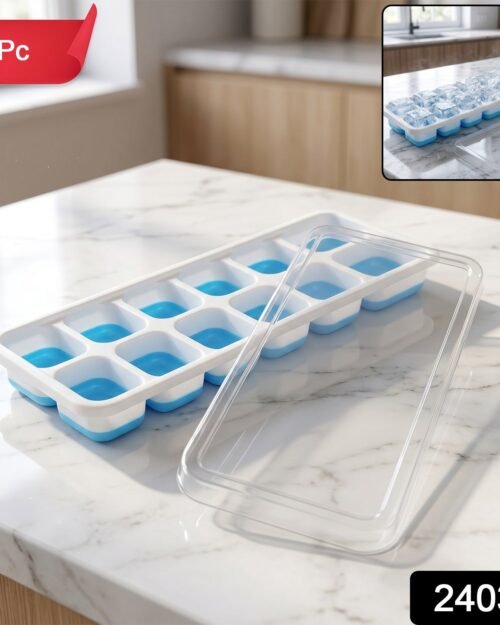 14-Grid Plastic Ice Cube Tray � Easy-Release & Multipurpose Use