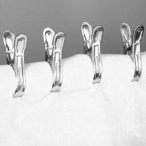 Stainless Steel Clothespins – Windproof, Durable Laundry Clips (10 Pcs)