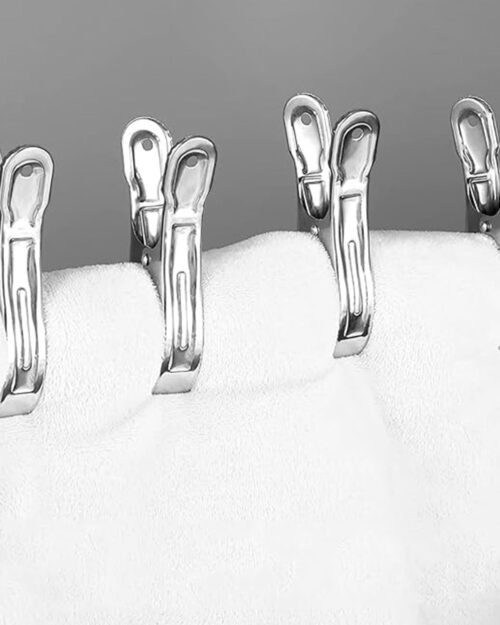 Stainless Steel Clothespins – Windproof, Durable Laundry Clips (10 Pcs)