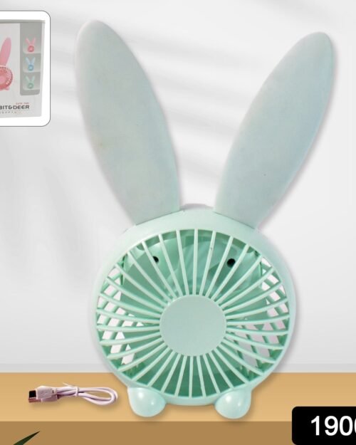 12249d16-5521-4931-b03a-e672fc47fb87.jpg USB Desk Fan – Cute Rabbit Mini Fan with Mist Air | Deskrova