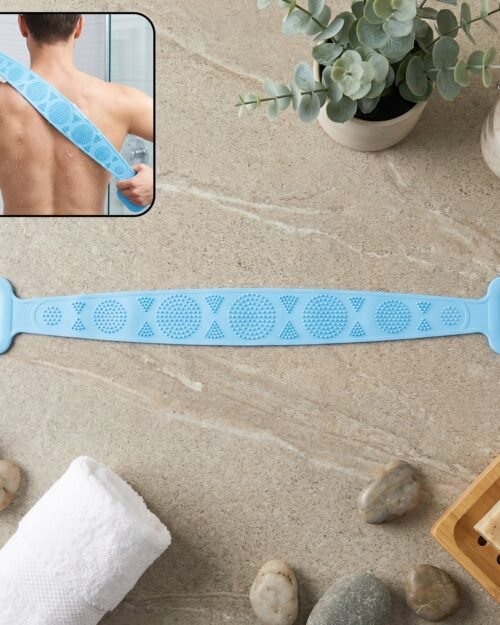 Silicone Back Scrubber Belt � Effective Dual-Handle Exfoliation