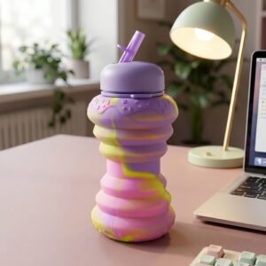 Foldable Silicone Sports Water Bottle � Compact & Leak-proof Design