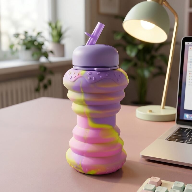 Foldable Silicone Sports Water Bottle � Compact & Leak-proof Design