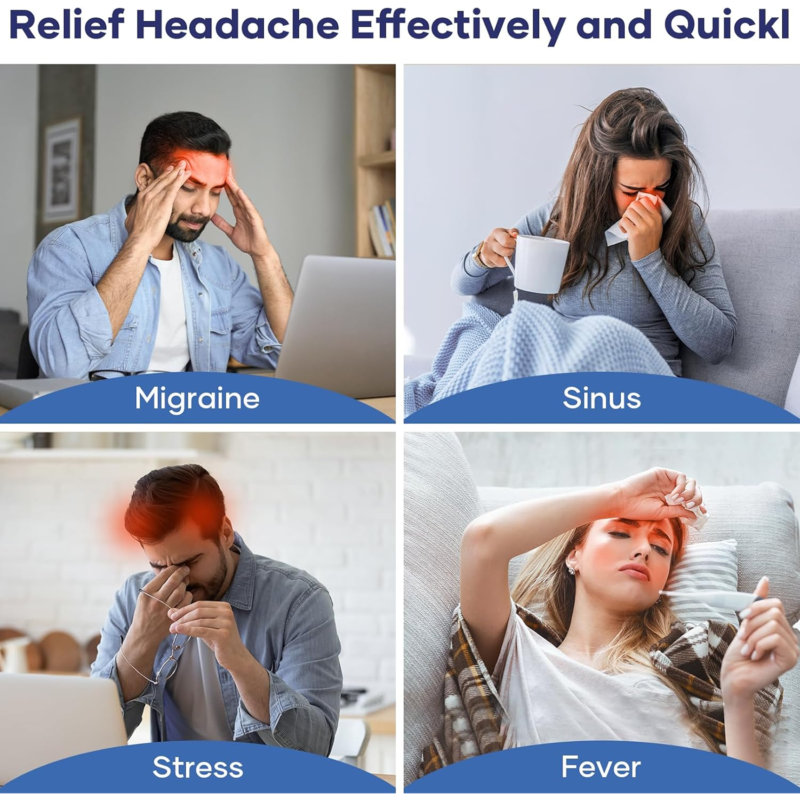Migraine Relief Cap � 360� Cooling Gel for Headaches | GlowForm