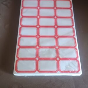 Writable Label Stickers � Easy to Use with Red Border for Clarity