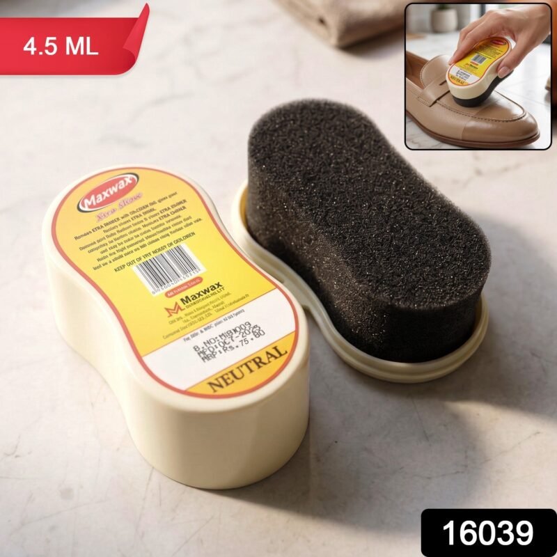 Maxwax Neutral Shoe Shiner � Compact Quick Shine & Care Solution