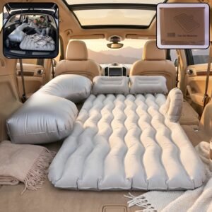 16078_04_inset.jpg Portable Car Air Mattress � Foldable with Pump & Pillows for Road Trips