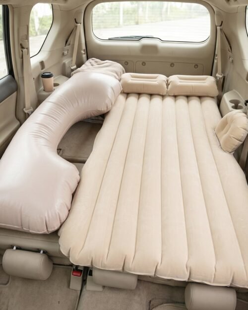 Portable Car Air Mattress � Foldable for Travel & Camping Comfort