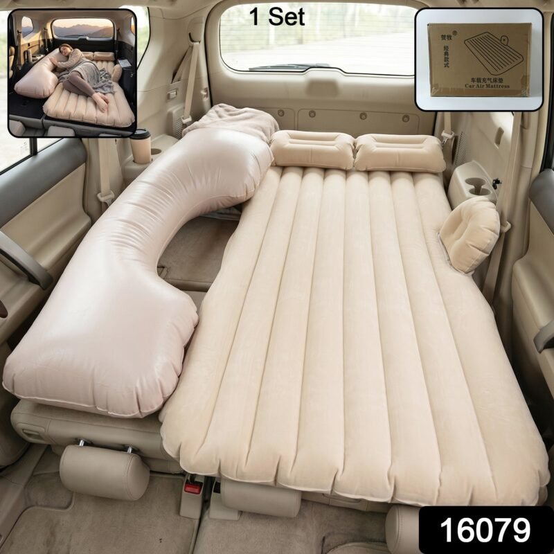 Portable Car Air Mattress � Foldable for Travel & Camping Comfort