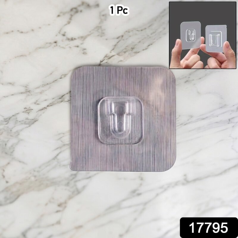 17795.jpg Heavy Duty Self Adhesive Wall Hook � Space-Saving & Multipurpose