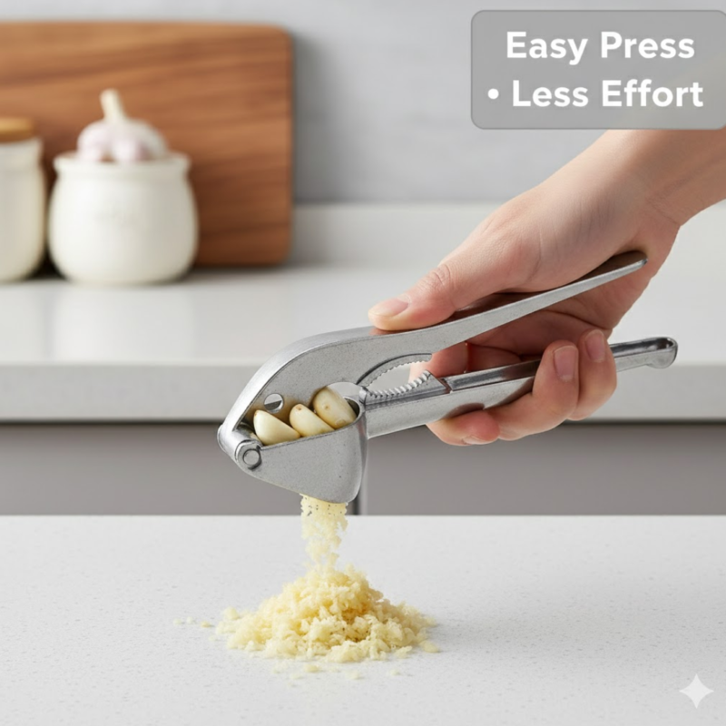 Aluminum Garlic Press – Easy-to-Use Kitchen Tool | ToolMate Pro