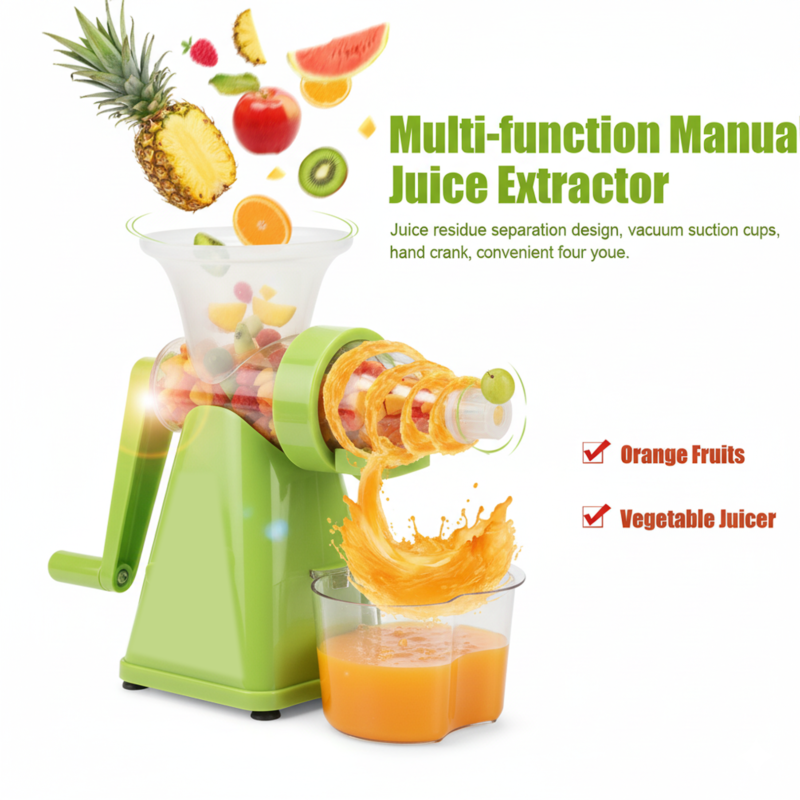 Manual Plastic Juicer � Easy, Compact & Durable for Fresh Juices