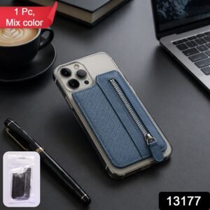 Adhesive Card Phone Holder � Zipper Pocket Wallet | Mobil�on