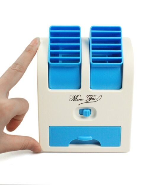 Dual Bladeless Mini Air Conditioner – USB & Fragrance</title_html>