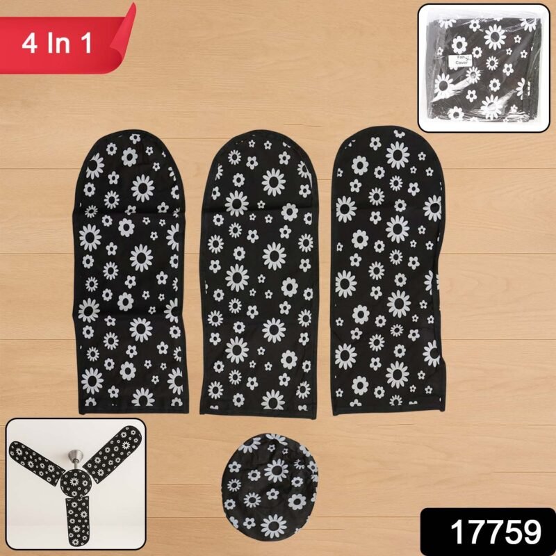 1da3d203-0a2e-4dbf-9f5d-f843664801cd.jpg Ceiling Fan Dust Covers – Washable 4-in-1 Set for Complete Protection