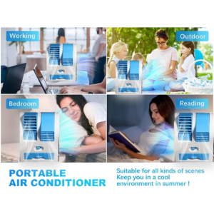 Dual Bladeless Mini Air Conditioner – USB & Fragrance</title_html>