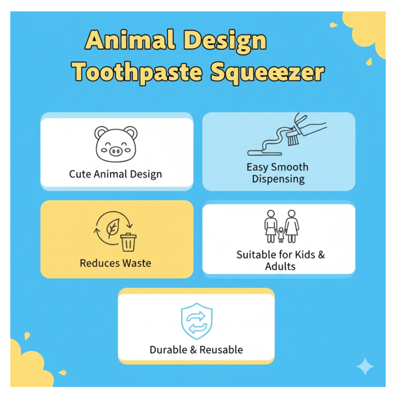 Animal Toothpaste Tube Squeezer � Easy and Eco-Friendly Dispensing