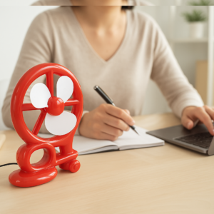Mini Cooling USB Fan – Portable Desk Fan for Home & Office | Velvet Wheels