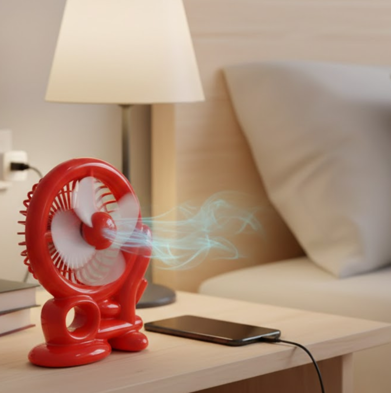 Mini Cooling USB Fan – Portable Desk Fan for Home & Office | Velvet Wheels