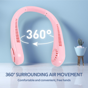 Bladeless Neck Fan – USB Rechargeable & Hands-Free |