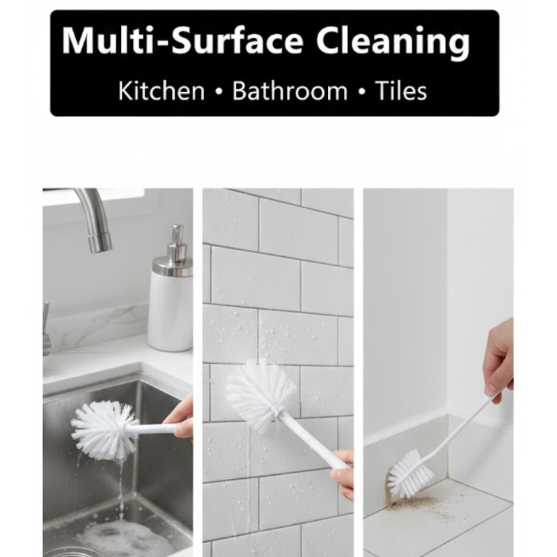 Multifunctional Cleaning Brush � For Bottles & Jars, Durable & Ergonomic