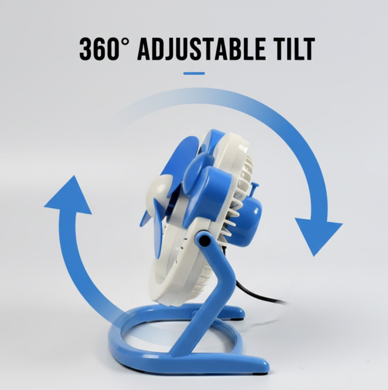 USB Mini Fan – Quiet & Portable Desk Fan for Home & Office | VoltDesk
